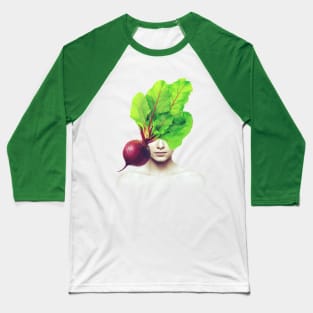 Beetroot head portrait Baseball T-Shirt